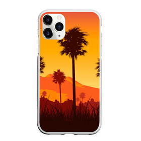 Чехол для iPhone 11 Pro Max матовый с принтом Лето, Пальмы, вечер в Курске, Силикон |  | palm | summer | tropical | вечер | гора | жара | летние | лето | пальмы | тропики | тропический