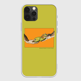 Чехол для iPhone 12 Pro Max с принтом Сотворение Авокадо 3D в Курске, Силикон |  | авокадо | живопись | искусство | культура | микеланджело | микеланджело авокадо | микеланджело буонарроти | микеланджело руки | микеланджело сотворение адама | микеланджело фреска