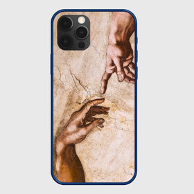 Чехол для iPhone 12 Pro с принтом Микеланджело сотворение Адама в Курске, силикон | область печати: задняя сторона чехла, без боковых панелей | адам | бог | картина | картина микеланджело | микеланджело | микелянджело | рука адама | рука бога | скульптор | скульптор микеланджело | сотворение адама