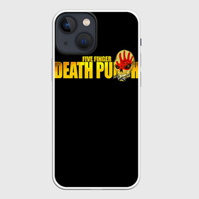 Чехол для iPhone 13 mini с принтом FFDP | Five Finger Death Punch в Курске,  |  | 5fdp | america | death | ffdp | finger | five | hard | metal | music | punch | rock | skull | states | united | usa | америка | метал | музыка | рок | сша | хард | череп