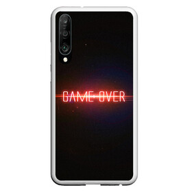 Чехол для Honor P30 с принтом Game Over в Курске, Силикон | Область печати: задняя сторона чехла, без боковых панелей | game | game over | games | neon | orers | over | press | press start | starts | игра | игра окончена | конец | надписи | надпись | нажмите старт | неон | окончено | старт