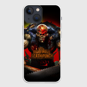 Чехол для iPhone 13 mini с принтом Five Finger Death Punch Skull в Курске,  |  | album cover | art | butcher | dark art | ffdp | ffdp мерч | five finger death punch merch | five finger death punch мерч | got your six | heavy metal | skull | арт | иллюстрация | мясник | обложка альбома