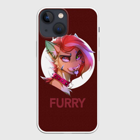 Чехол для iPhone 13 mini с принтом Furry fox в Курске,  |  | furry | furry fox | антропоморфное животное | животные | зверь | лиса | фурри | человек