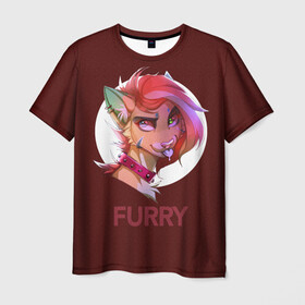 Мужская футболка 3D с принтом Furry fox в Курске, 100% полиэфир | прямой крой, круглый вырез горловины, длина до линии бедер | furry | furry fox | антропоморфное животное | животные | зверь | лиса | фурри | человек