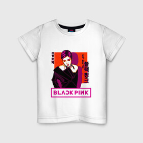 Детская футболка хлопок с принтом Roses в Курске, 100% хлопок | круглый вырез горловины, полуприлегающий силуэт, длина до линии бедер | black pink | blackpink | pop | блэк пинк | ким дженни | ким джи су | корейцы | лалиса манобан | музыка | поп | попса | розэ