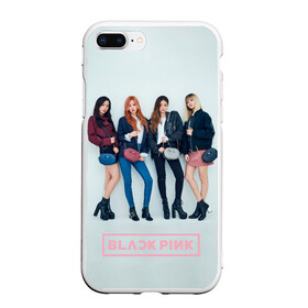 Чехол для iPhone 7Plus/8 Plus матовый с принтом Blackpink Squad в Курске, Силикон | Область печати: задняя сторона чехла, без боковых панелей | black pink | blackpink | pop | блэк пинк | ким дженни | ким джи су | корейцы | лалиса манобан | музыка | поп | попса | розэ