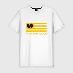 Мужская футболка хлопок Slim с принтом Wu-Tang Flag в Курске, 92% хлопок, 8% лайкра | приталенный силуэт, круглый вырез ворота, длина до линии бедра, короткий рукав | Тематика изображения на принте: black | gza | hip hop | method man | music | new york | odb | old school | rap | rza | usa | wu tang | wu tang clan | аудио | винил | ву тэнг | граффити | диджей | кассета | микрофон | музыка | нью йорк | пластинка | рэп | рэпер | сша