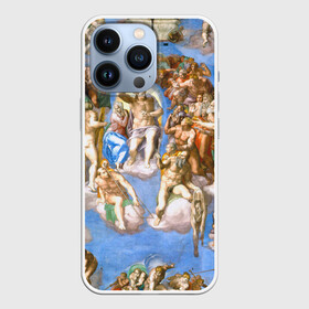 Чехол для iPhone 13 Pro с принтом Микеланджело страшный суд в Курске,  |  | Тематика изображения на принте: буонарроти | картина | микеланджело | последний | приговор | страшный | суд | фреска