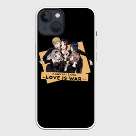 Чехол для iPhone 13 с принтом Kaguya Sama в Курске,  |  | ahegao | anime | chika | fujiwara | girl | girls | is | kaguya | love | sama | senpai | waifu | war | аниме | ахегао | в | вайфу | войне | госпожа | девушка | кагуя | как | любви | манга | на | семпай | сенпай | тян | тяночка | чика