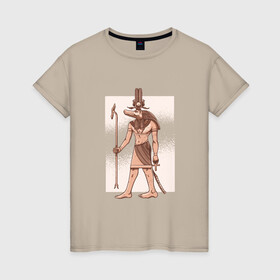 Женская футболка хлопок с принтом Египетский Бог Крокодил Собек в Курске, 100% хлопок | прямой крой, круглый вырез горловины, длина до линии бедер, слегка спущенное плечо | ancient god | ankh | crocodile | demiurg | egypt | elder god | nile | osiris | ra | sobek | анх | бог воды | бог нила | божество | демиург | древний египет | египетские боги | египетские иероглифы | египтянин | крокодилополь
