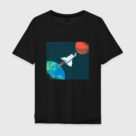 Мужская футболка хлопок Oversize с принтом Маск SpaceX миссия на марс в Курске, 100% хлопок | свободный крой, круглый ворот, “спинка” длиннее передней части | earth | elon musk | mars | nasa | red planet | roscosmos | space | space shuttle | star | stars | астронавт | илон маск | класная планета | космический пейзаж | космонавт | летит на марс | наса | планета земля | роскосмос | спейс экс | спейс