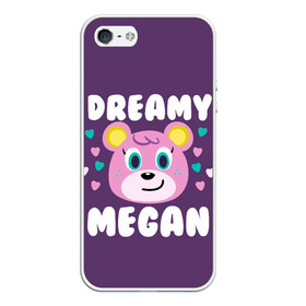 Чехол для iPhone 5/5S матовый с принтом Dreamy Megan в Курске, Силикон | Область печати: задняя сторона чехла, без боковых панелей | Тематика изображения на принте: animal crossing | game | games | анимал | играб игры | изабель | кросинг | кроссинг | мистер ресетти | том нук | энимал