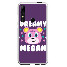 Чехол для Honor P Smart Z с принтом Dreamy Megan в Курске, Силикон | Область печати: задняя сторона чехла, без боковых панелей | Тематика изображения на принте: animal crossing | game | games | анимал | играб игры | изабель | кросинг | кроссинг | мистер ресетти | том нук | энимал