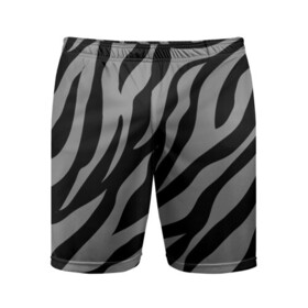 Мужские шорты спортивные с принтом Камуфляж Зебра в Курске,  |  | camo | zebra | зебра | камуфляж | полосы