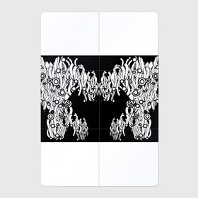 Магнитный плакат 2Х3 с принтом абстракция круги линии в Курске, Полимерный материал с магнитным слоем | 6 деталей размером 9*9 см | абстракция | круги | линии | симметрия | тату | узоры | черно белое