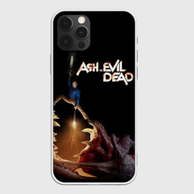 Чехол для iPhone 12 Pro Max с принтом Эш против демона в Курске, Силикон |  | army of darkness | ash versus evil dead | ash williams | blood | book | boomstick | chainsaw | demon | groovy | gun | monster | necronomicon | zombie | армия тьмы | бензопила | бум палка | демон | зло | зомби | книга | кровь | монстр | некрономикон | ружь