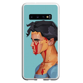 Чехол для Samsung Galaxy S10 с принтом Неуязвимый в Курске, Силикон | Область печати: задняя сторона чехла, без боковых панелей | Тематика изображения на принте: allen | invincible | omni man | omniman | superhero | алиен | аллен | инвинсибл | неуязвимый | омнимэн | супергерои