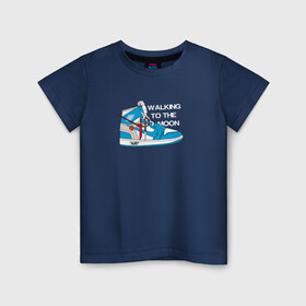 Детская футболка хлопок с принтом WTM Jordan 1 в Курске, 100% хлопок | круглый вырез горловины, полуприлегающий силуэт, длина до линии бедер | casual | ellesse | jordan | jordan1 | pinterest | stone island | tnf | underground