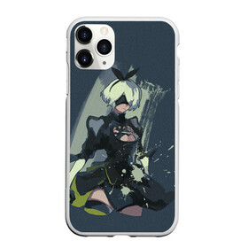 Чехол для iPhone 11 Pro матовый с принтом nier automata в Курске, Силикон |  | 2b | ahegao | anime | girl | nier automata | replicant | waifu | аниме | ахегао | нир автомата | отаку | охегао | тян | тяночка