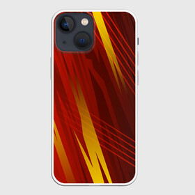 Чехол для iPhone 13 mini с принтом Red sport style в Курске,  |  | 3d | 3д | sport | абстракция | линии | паттерн | соты | спортивный стиль | текстуры