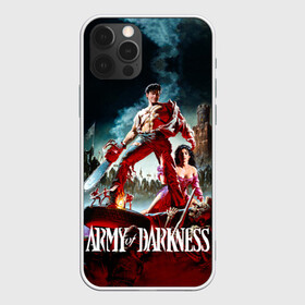 Чехол для iPhone 12 Pro Max с принтом Эш и армия тьмы в Курске, Силикон |  | army of darkness | ash versus evil dead | ash williams | blood | book | boomstick | chainsaw | demon | groovy | gun | monster | necronomicon | zombie | армия тьмы | бензопила | бум палка | демон | зло | зомби | книга | кровь | монстр | некрономикон | ружь