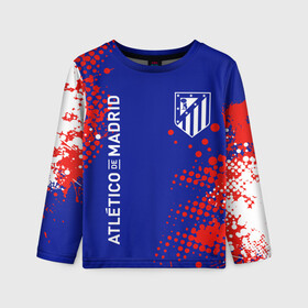 Детский лонгслив 3D с принтом ATLETICO DE MADRID АТЛЕТИКО в Курске, 100% полиэстер | длинные рукава, круглый вырез горловины, полуприлегающий силуэт
 | atletico madrid | fifa | football | football club. | sport | uefa | английская премьер лига | атлетико мадрид | лига финал | матч | спорт | уефа | финал | фифа | футбол | футбольный клуб