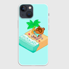 Чехол для iPhone 13 mini с принтом Beach Crossing в Курске,  |  | animal crossing | game | games | анимал | играб игры | изабель | кросинг | кроссинг | мистер ресетти | том нук | энимал