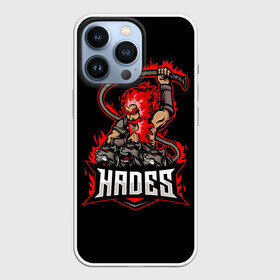 Чехол для iPhone 13 Pro с принтом Hades в Курске,  |  | hades | roguelike | аид | бесконечные круги ада | бог подземного мира | волк | компьютерная игра | мифология | трехглавый