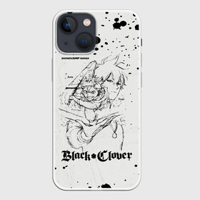 Чехол для iPhone 13 mini с принтом Аста и Юно Чёрный клевер в Курске,  |  | asta | black bulls | black clover | quartet knights | yuno | акума | аниме | аста | блэк кловер | буракку куро:ба | демон | королевство клевера | король магов | лихт | магна | манга | пятилистник | черный бык | чёрный клев