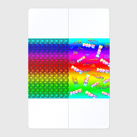 Магнитный плакат 2Х3 с принтом POP it! в Курске, Полимерный материал с магнитным слоем | 6 деталей размером 9*9 см | Тематика изображения на принте: pop it | rainbow | simple dimple | toy | игрушка | поп ит | радуга | симпл димпл