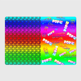 Магнитный плакат 3Х2 с принтом POP it! в Курске, Полимерный материал с магнитным слоем | 6 деталей размером 9*9 см | Тематика изображения на принте: pop it | rainbow | simple dimple | toy | игрушка | поп ит | радуга | симпл димпл