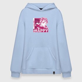 Худи SuperOversize хлопок с принтом Happy Sad Anime Girl Kanji в Курске, 70% хлопок, 30% полиэстер, мягкий начес внутри | карман-кенгуру, эластичная резинка на манжетах и по нижней кромке, двухслойный капюшон
 | Тематика изображения на принте: anime | chibi | cute | girls | happiness | im happy | japan | japanese | kawaii | manga | waifu | анимешник | анимешница | грусть | девочки | девушки | иероглифы | кандзи | лица | манга | настроение | рисунок в стиле аниме | счастье | типичная 