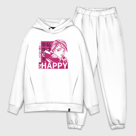 Мужской костюм хлопок OVERSIZE с принтом Happy Sad Anime Girl Kanji в Курске,  |  | anime | chibi | cute | girls | happiness | im happy | japan | japanese | kawaii | manga | waifu | анимешник | анимешница | грусть | девочки | девушки | иероглифы | кандзи | лица | манга | настроение | рисунок в стиле аниме | счастье | типичная 