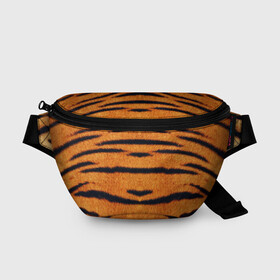 Поясная сумка 3D с принтом Тигровый Раскрас в Курске, 100% полиэстер | плотная ткань, ремень с регулируемой длиной, внутри несколько карманов для мелочей, основное отделение и карман с обратной стороны сумки застегиваются на молнию | animal | skin | tiger | раскрас | тигровый