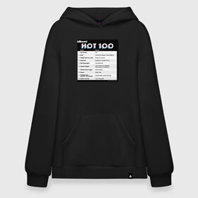 Худи SuperOversize хлопок с принтом BTS DYNAMITE BILLBOARD HOT-100 в Курске, 70% хлопок, 30% полиэстер, мягкий начес внутри | карман-кенгуру, эластичная резинка на манжетах и по нижней кромке, двухслойный капюшон
 | bbma | bts | dynamite | j hope | jimin | jin | jk | rm | suga | v | чарт топ