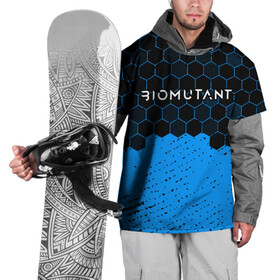Накидка на куртку 3D с принтом Biomutant - Hexagon в Курске, 100% полиэстер |  | Тематика изображения на принте: bio | biomutant | game | games | mutant | био | биомутант | игра | игры | мутант | соты
