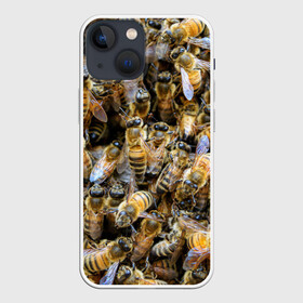 Чехол для iPhone 13 mini с принтом Пчёлы в Курске,  |  | живность | животное | животные | насекомое | насекомые | пчела | пчёлка | пчёлки | пчёлы