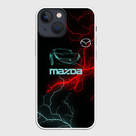 Чехол для iPhone 13 mini с принтом Mazda в Курске,  |  | auto | drift | neon | sport | авто | автомобили | автомобиль | автомобильные | бренд | внедорожники | дрифт | легковые | марка | спорт