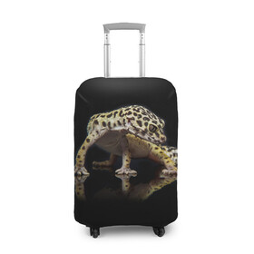 Чехол для чемодана 3D с принтом ЭУБЛЕФАР  EUBLEPHARIS в Курске, 86% полиэфир, 14% спандекс | двустороннее нанесение принта, прорези для ручек и колес | tegunvteg | геккон | гекон | зублефар | леопардовый геккон | эу | эублефар | ящерица