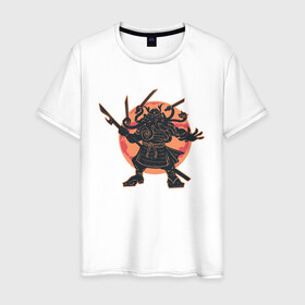 Мужская футболка хлопок с принтом Ктулху Самурай Samurai ninja в Курске, 100% хлопок | прямой крой, круглый вырез горловины, длина до линии бедер, слегка спущенное плечо. | Тематика изображения на принте: art | cyberpunk samurai | elder god | ninja | oni | rdsmry | ronin | samurai | shogun | арт | говард лавкрафт | древние боги | древний бог | киберпанк самурай | мерч | осьминог | прикол | путь воина | ронин | сёгун | токио | харакири