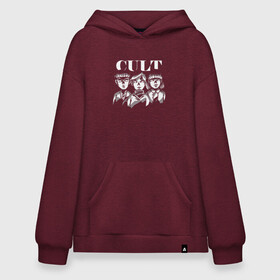 Худи SuperOversize хлопок с принтом Kid Cult Детский культ Ужасы в Курске, 70% хлопок, 30% полиэстер, мягкий начес внутри | карман-кенгуру, эластичная резинка на манжетах и по нижней кромке, двухслойный капюшон
 | devil | fear | horror | horror merch | occult | religion | ritual | satanic | satanism | демон | дети | дети кукурузы | детский культ | дьявол | культизм | оккультизм | прикол | религия | ритуал | сатана | сатанизм | секта | ужас | ужастик