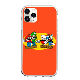 Чехол для iPhone 11 Pro Max матовый с принтом CupHead x Mario в Курске, Силикон |  | arkade | cup head | cuphead | game | games | mario | аркада | игра | игры | кап хэд | капхед | купа хэд | марио | сгз руфв | сгзруфв | чашкоголовый