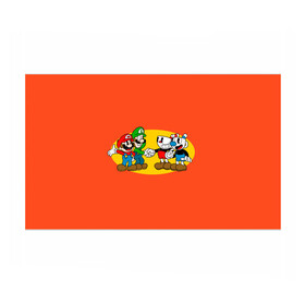 Бумага для упаковки 3D с принтом CupHead x Mario в Курске, пластик и полированная сталь | круглая форма, металлическое крепление в виде кольца | arkade | cup head | cuphead | game | games | mario | аркада | игра | игры | кап хэд | капхед | купа хэд | марио | сгз руфв | сгзруфв | чашкоголовый