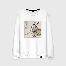 Мужской свитшот хлопок с принтом Кролик Самурай Rabbit Samurai в Курске, 100% хлопок |  | Тематика изображения на принте: art | cyberpunk samurai | ninja | oni | rdsmry | ronin | samurai | shogun | ukiyo e | арт | живопись | животные | заяц | киберпанк самурай | мерч | прикол | путь воина | путь самурая | ронин | сёгун | токио | укиё э | фреска | харакири