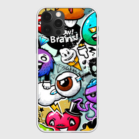 Чехол для iPhone 12 Pro Max с принтом Граффити в Курске, Силикон |  | алмаз | вишня | глаз | граффити | гроза | клинок | крутой принт | лимон | мозг | молодежный принт | мороженое | нож | облако | осьминог | сердце | череп