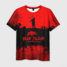 Мужская футболка 3D с принтом Island of blood в Курске, 100% полиэфир | прямой крой, круглый вырез горловины, длина до линии бедер | Тематика изображения на принте: dead island | game | games | zombi | zomby | апокалепсис | апокалипсис | вуфв шыдфтв | дэд исланд | зомби | игра | игры | мертвый остров