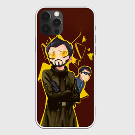 Чехол для iPhone 12 Pro с принтом Anime Adam Jensen в Курске, силикон | область печати: задняя сторона чехла, без боковых панелей | Тематика изображения на принте: cyberpunk | deus ex | game | games | адам дженсен | будущее | деус екс | деус экс | игра | игры | киберпанк