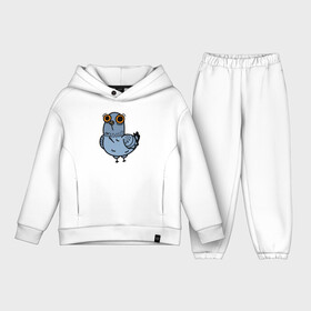 Детский костюм хлопок Oversize с принтом Смешной голубь мем в Курске,  |  | baby | bird | dove | meme | pigeon | smile | взгляд | голубь | животные | звери | крылья | малыш | мем | мультяшный | пернатый | попка | прикольный | пташка | птенец | птица | птичка | пушистик | сизый голубь | смешной