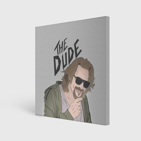 Холст квадратный с принтом The Dude в Курске, 100% ПВХ |  | big lebowski | donney | dude | lebowski | the big lebowski | the dude | walter | большой лебовски | лебовски | чувак