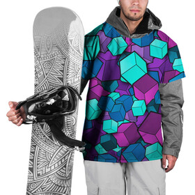 Накидка на куртку 3D с принтом СИРЕНЕВЫЕ КУБЫ в Курске, 100% полиэстер |  | Тематика изображения на принте: blue | cube | geometry | геометрия | квадраты | кубики | кубы | паттерн | синий | сиреневый | текстуры | фиолетовый
